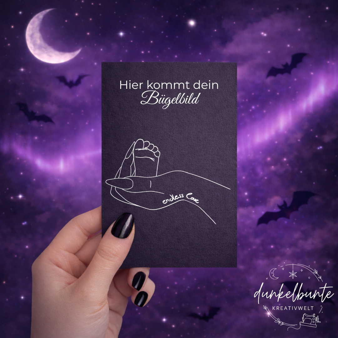 Coming Soon: Bügelbild Endless Love white