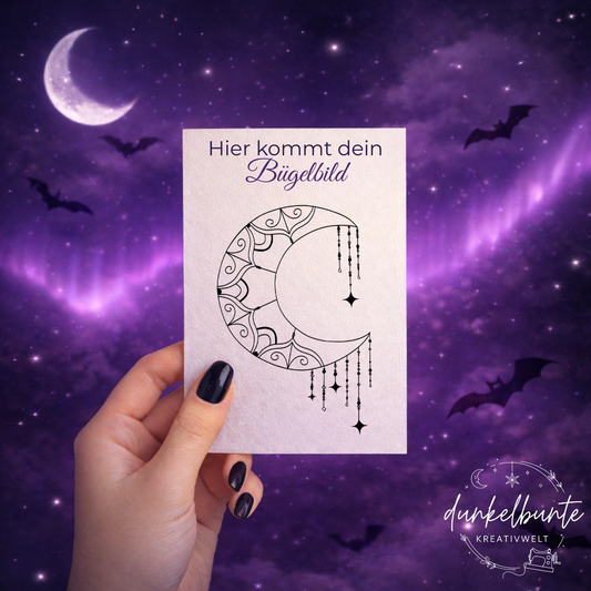 Coming Soon: Bügelbild Luna‘s Ornament black